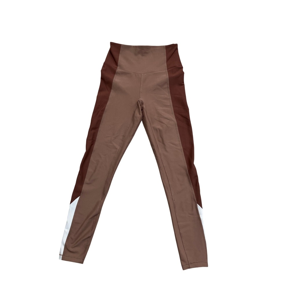 Abercrombie & Fitch YPB Brown Colorblock High Rise Active Leggings XS